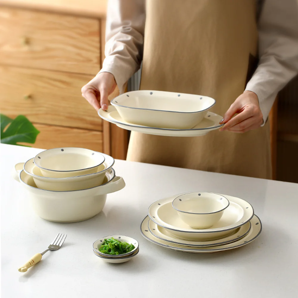 FaSoLa Mingyuedang Series Rice Bowl - Beige, 3.6 inches