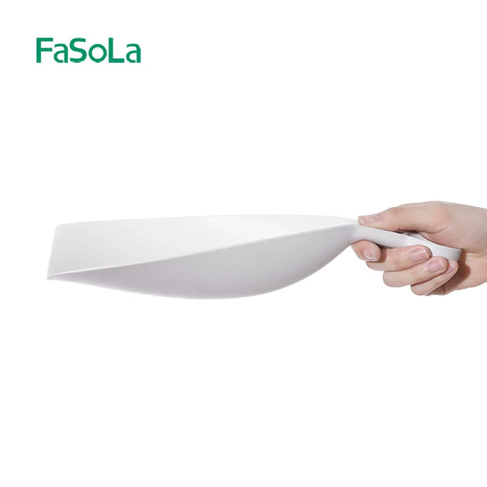FaSoLa Mini Desktop Broom and Dustpan Set - White - Image 6