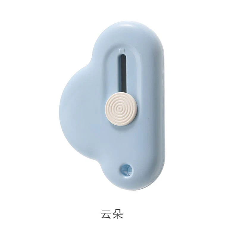 FaSoLa Mini Portable Magnetic Utility Knife - Blue Cloud Shape, 6.1*4.1cm - Image 2