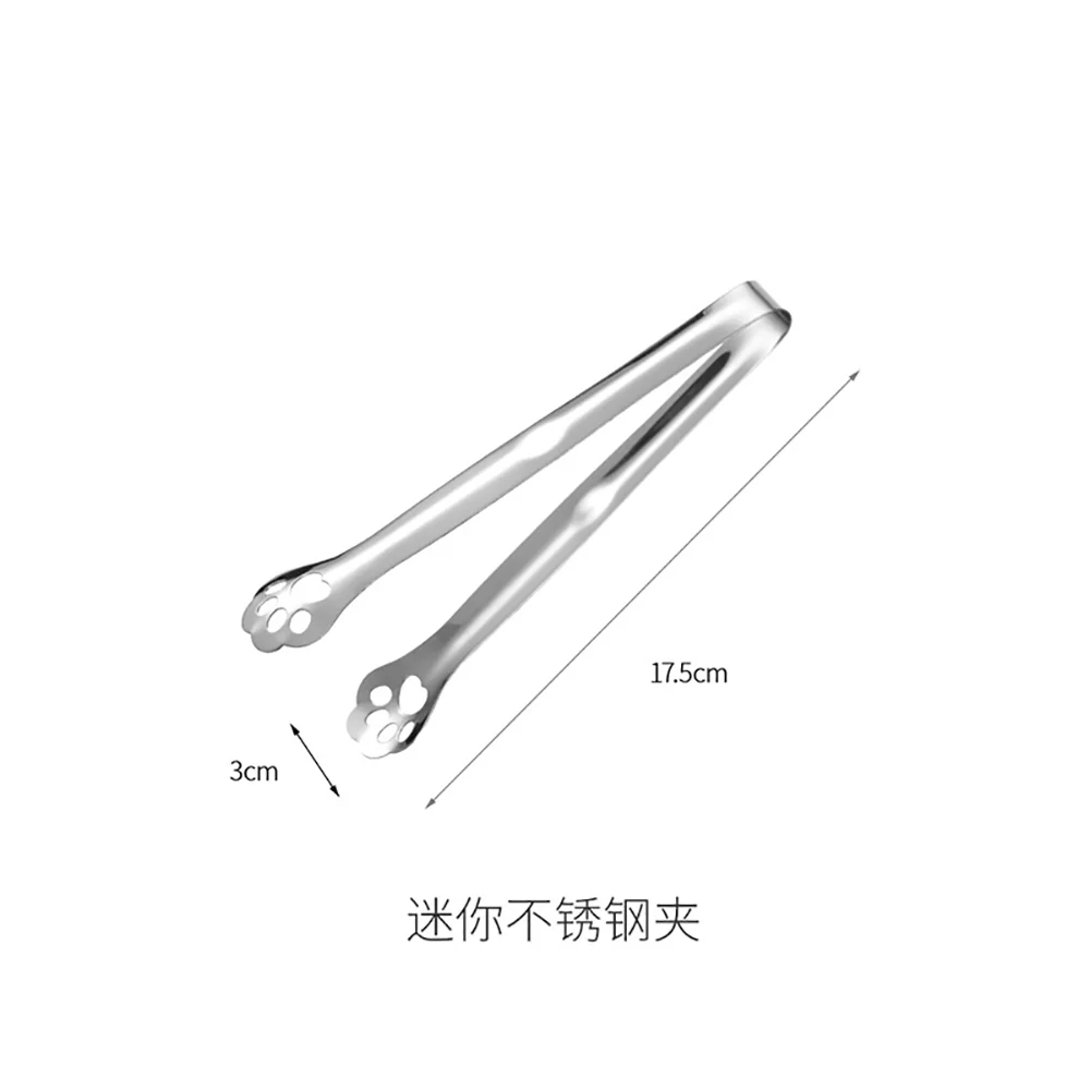 FaSoLa Mini Stainless Steel Tongs - Silver - Image 5