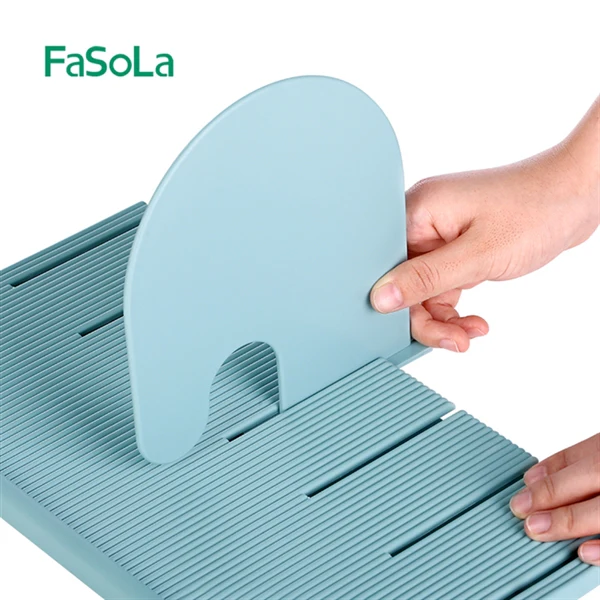 Fasola Minimalist Bookshelf - Blue - Image 2