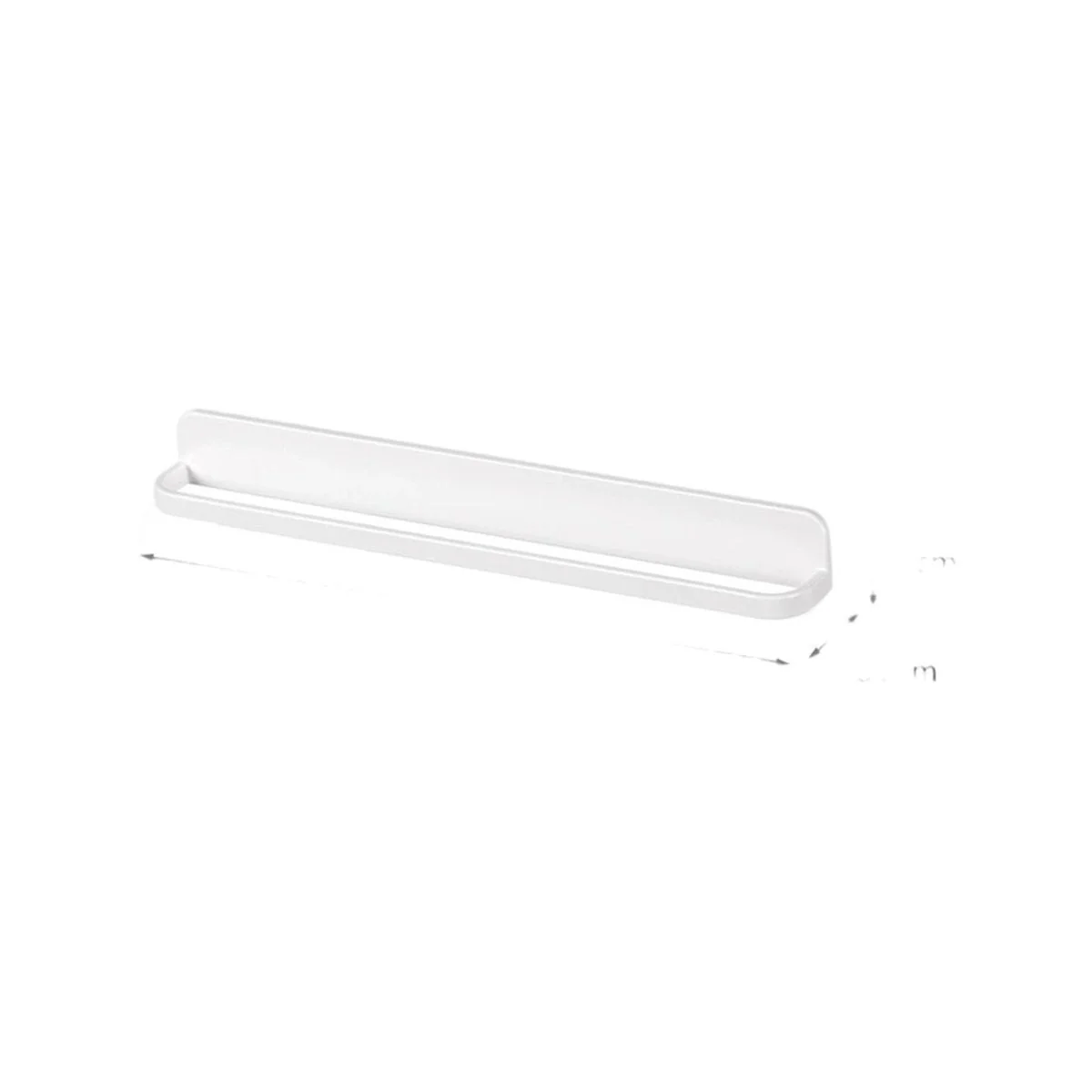 FaSoLa Minimalist Wall-Mounted Slipper Rack – Double, White - Image 3