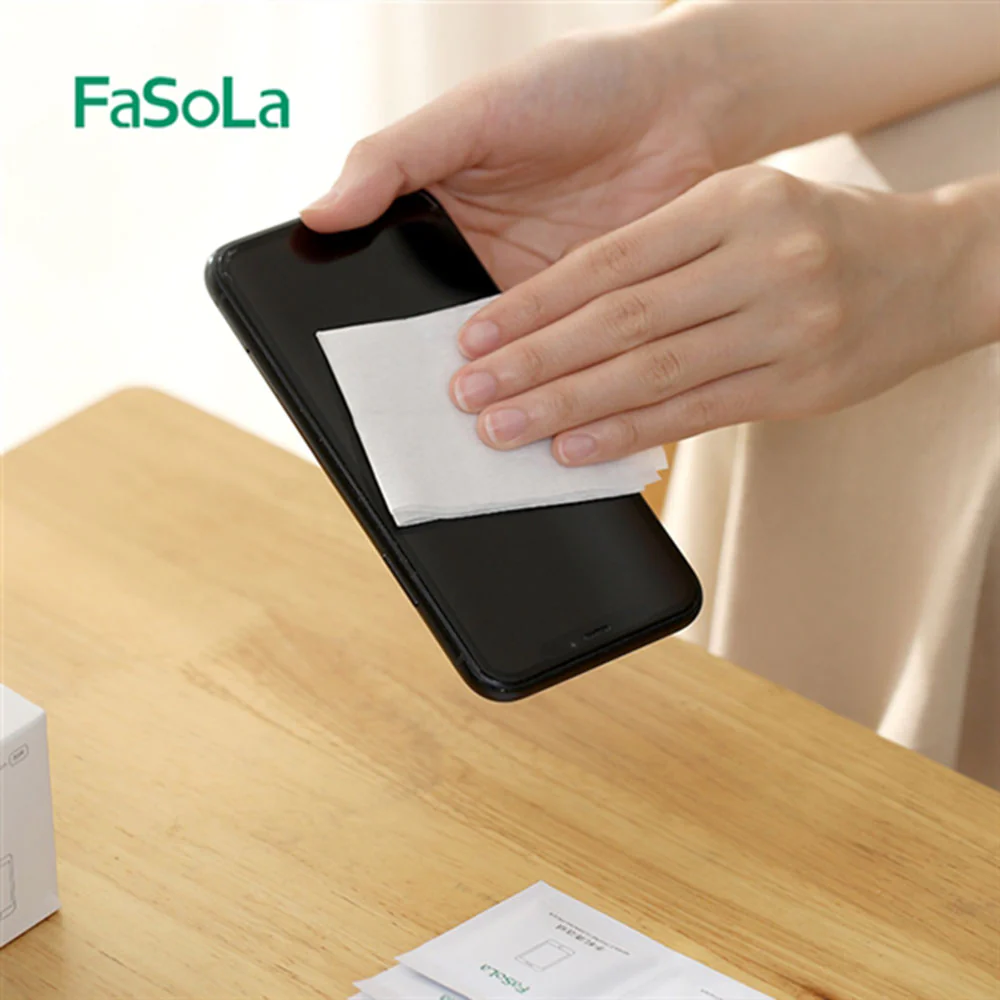FaSoLa Mobile Phone Cleaning Wipes - 50 Pieces - Image 2
