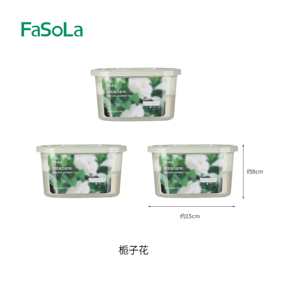 FaSoLa Moisture Absorber Box Gardenia Scent - 3 Pack - Image 5
