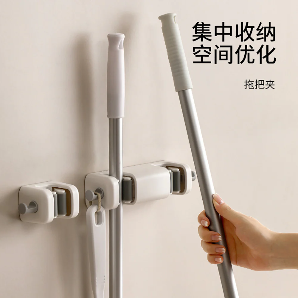 FaSoLa Mop Holder White Double Clip
