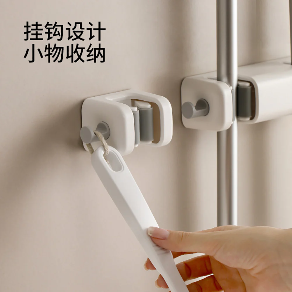 FaSoLa Mop Holder White Double Clip - Image 2