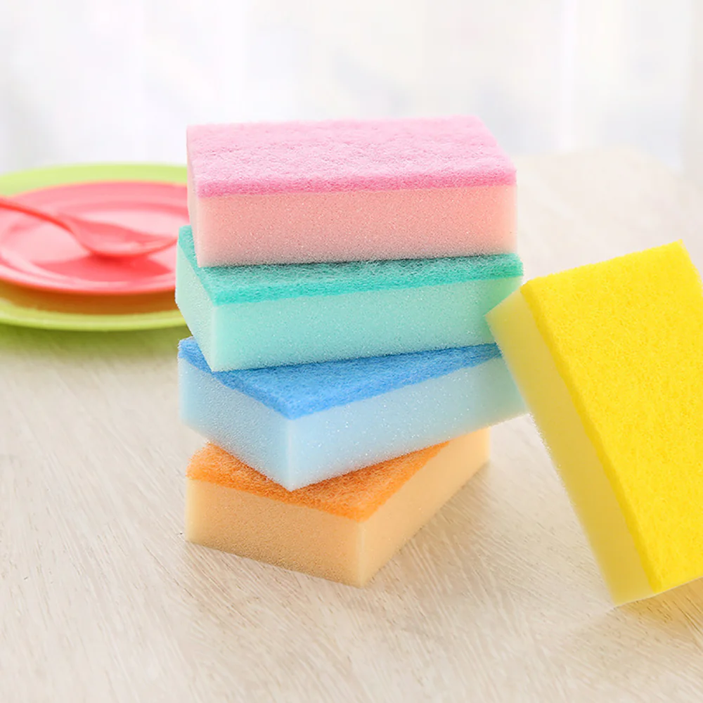 Fasola Multi-Color Sponge Scrubbers - Pack of 5