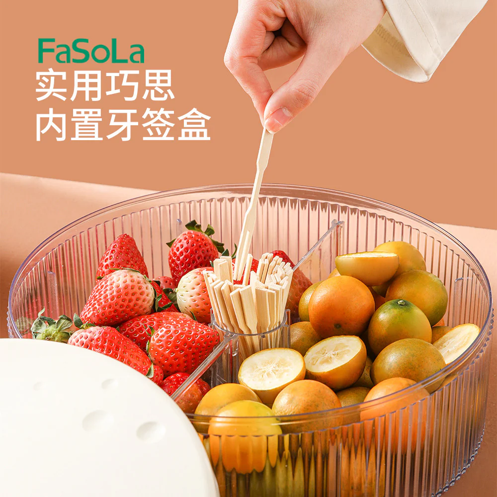 FaSoLa Multi-Compartment Fruit Box - Milky White - Image 3