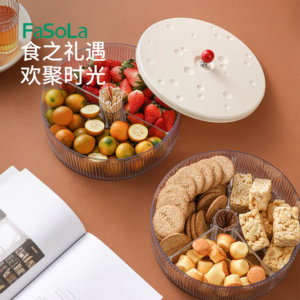 FaSoLa Multi-Compartment Fruit Box - Milky White - Image 4