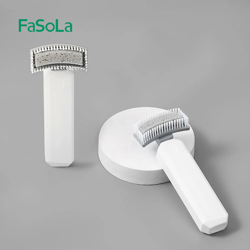 FaSoLa Multi-Function Liquid Dispensing Scrub Brush - White, 24.5*9.5*5.8cm - Image 4