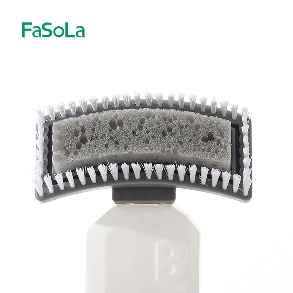 FaSoLa Multi-Function Liquid Dispensing Scrub Brush - White, 24.5*9.5*5.8cm - Image 5