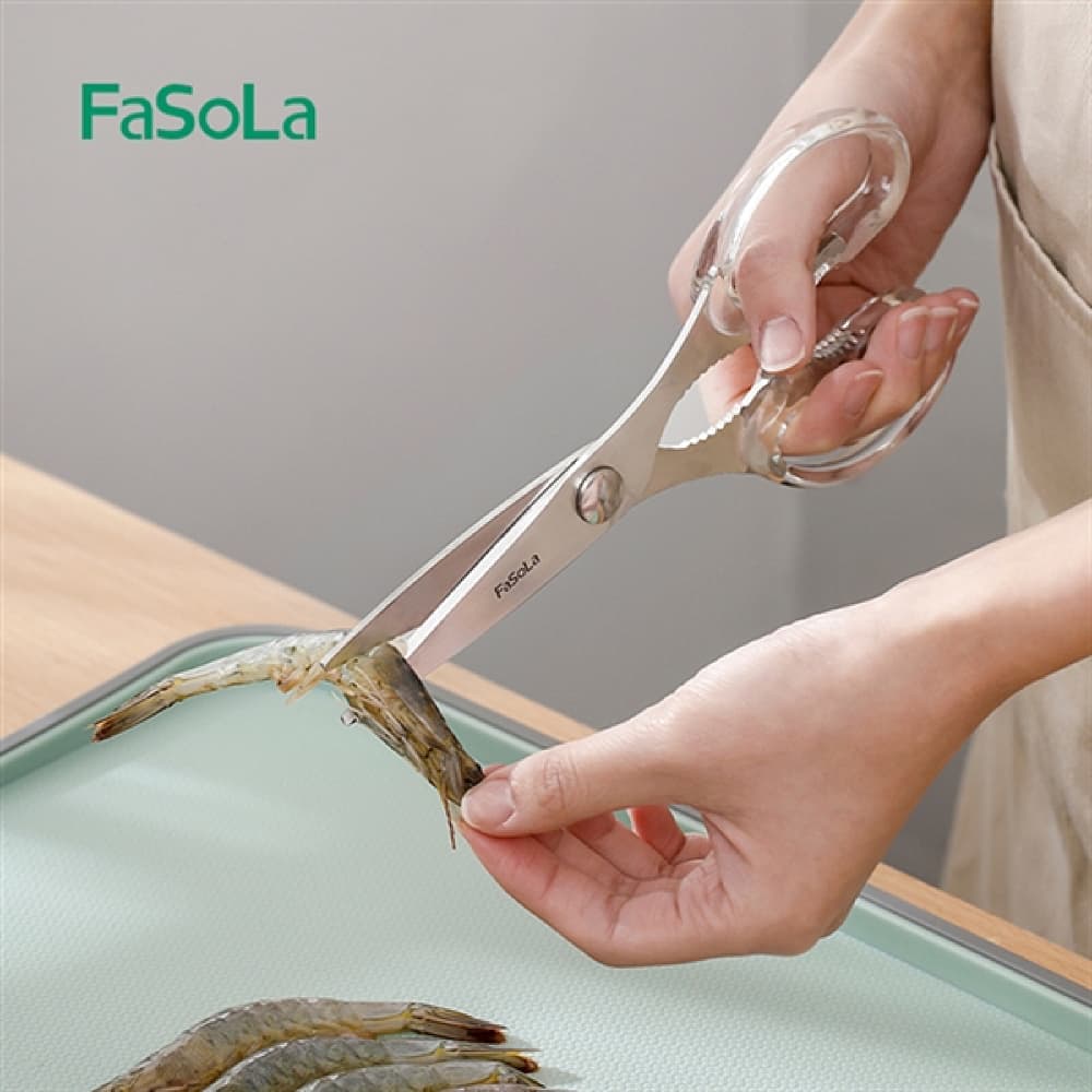 FaSoLa Multi-Functional Acrylic Kitchen Scissors - 20.5*8.5cm - Image 4