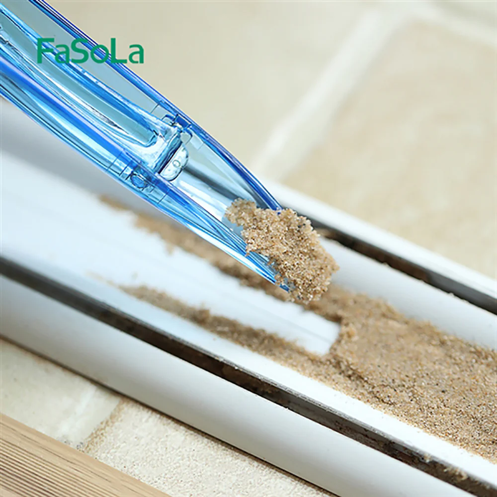 FaSoLa Multi-Functional Kitchen Plastic Stain Scraper - Blue, 18*2.3*1.3cm - Image 2