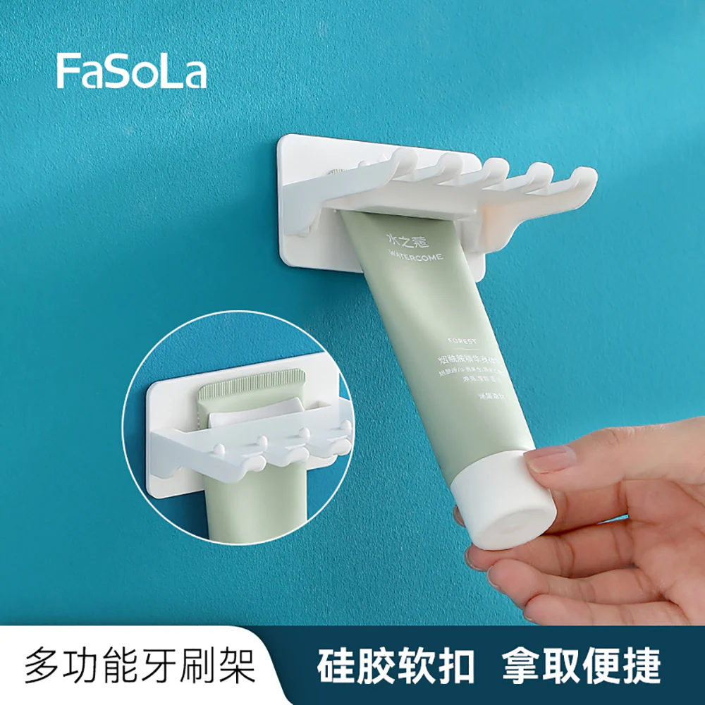FaSoLa Multi-Functional Toothbrush Holder - White - Image 2