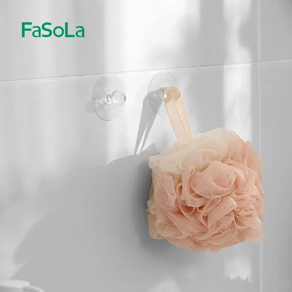 FaSoLa Multi-Functional Transparent Suction Cup Handles - 2 Pieces X2 - Image 2