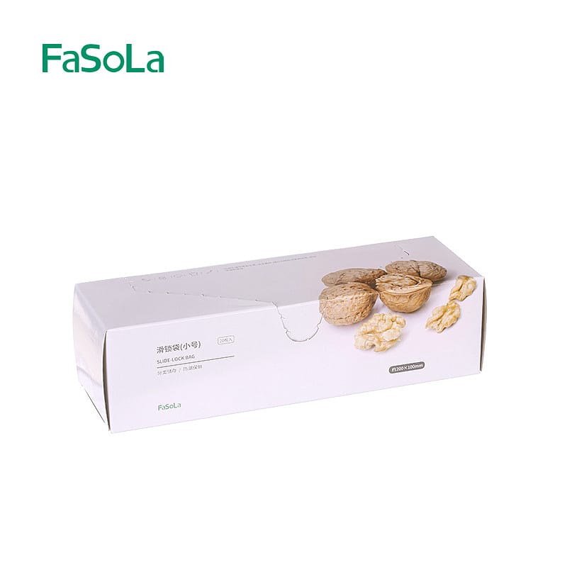 FaSoLa Multi-Functional Zipper Lock Bags - Small, White, 20x10cm, 20 Pieces - Image 4