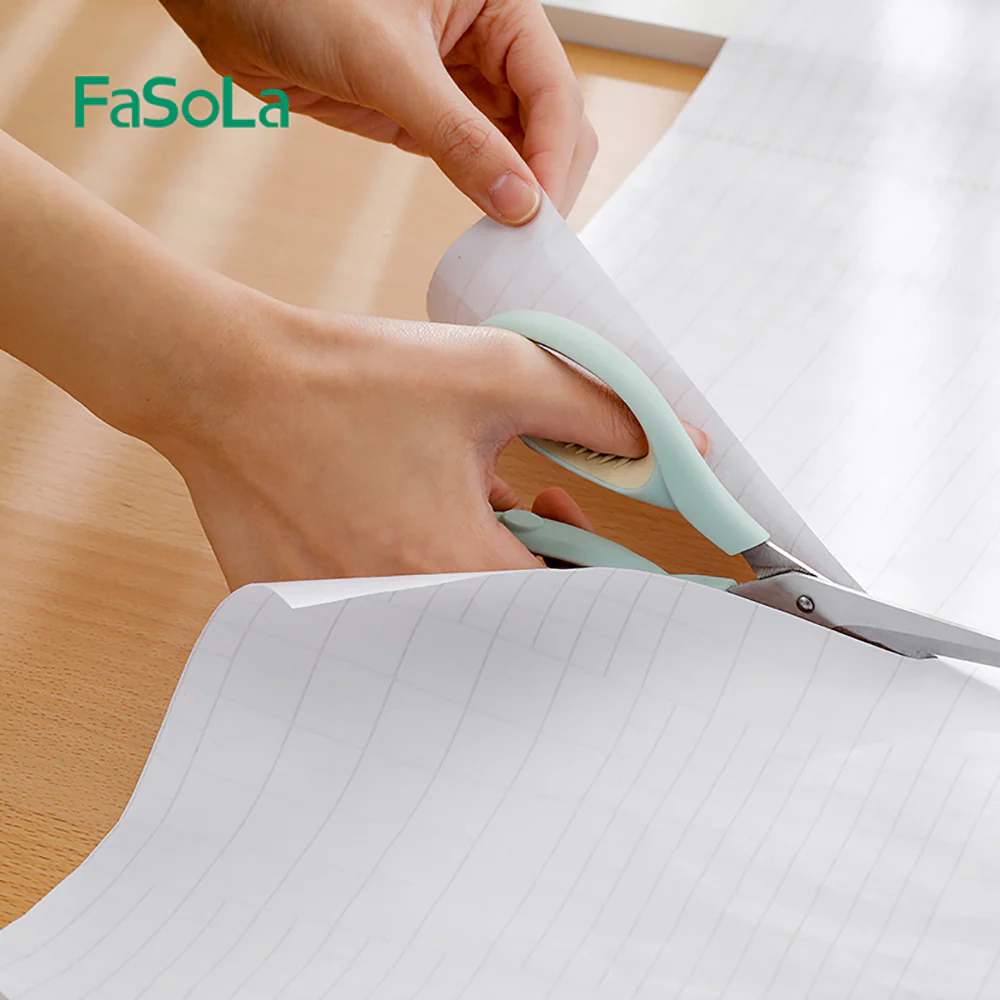 FaSoLa Multi-Purpose Oil-Proof Sticker - Blue and White Porcelain, 3 Meters - Image 4