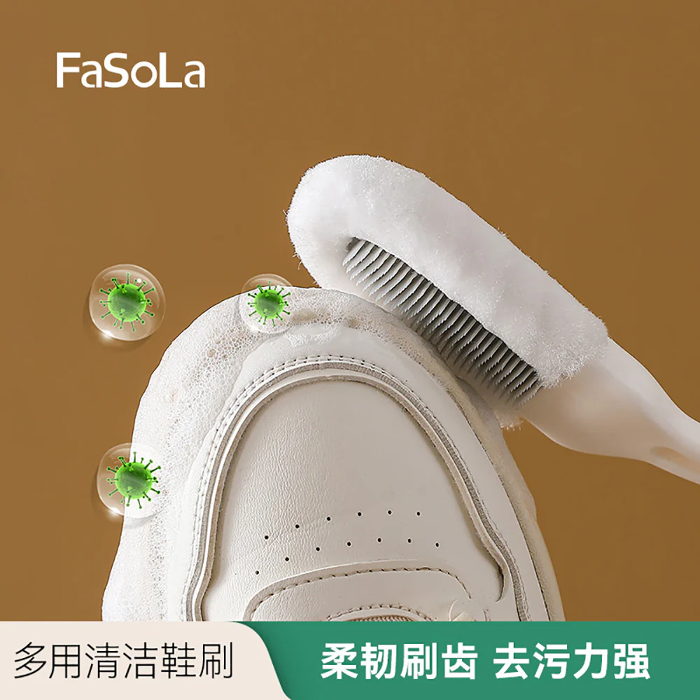 FaSoLa Multi-Purpose Shoe Cleaning Brush - White - Image 3