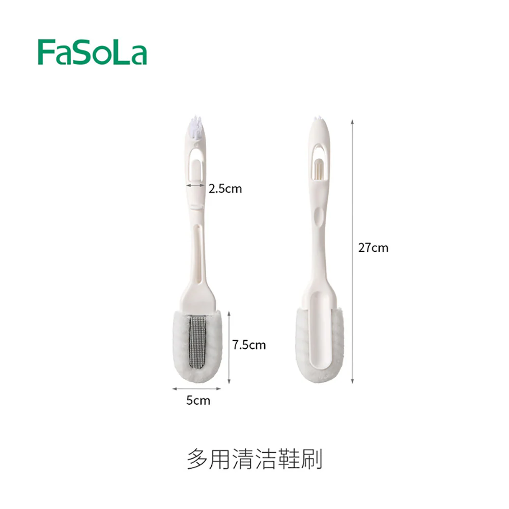 FaSoLa Multi-Purpose Shoe Cleaning Brush - White - Image 5
