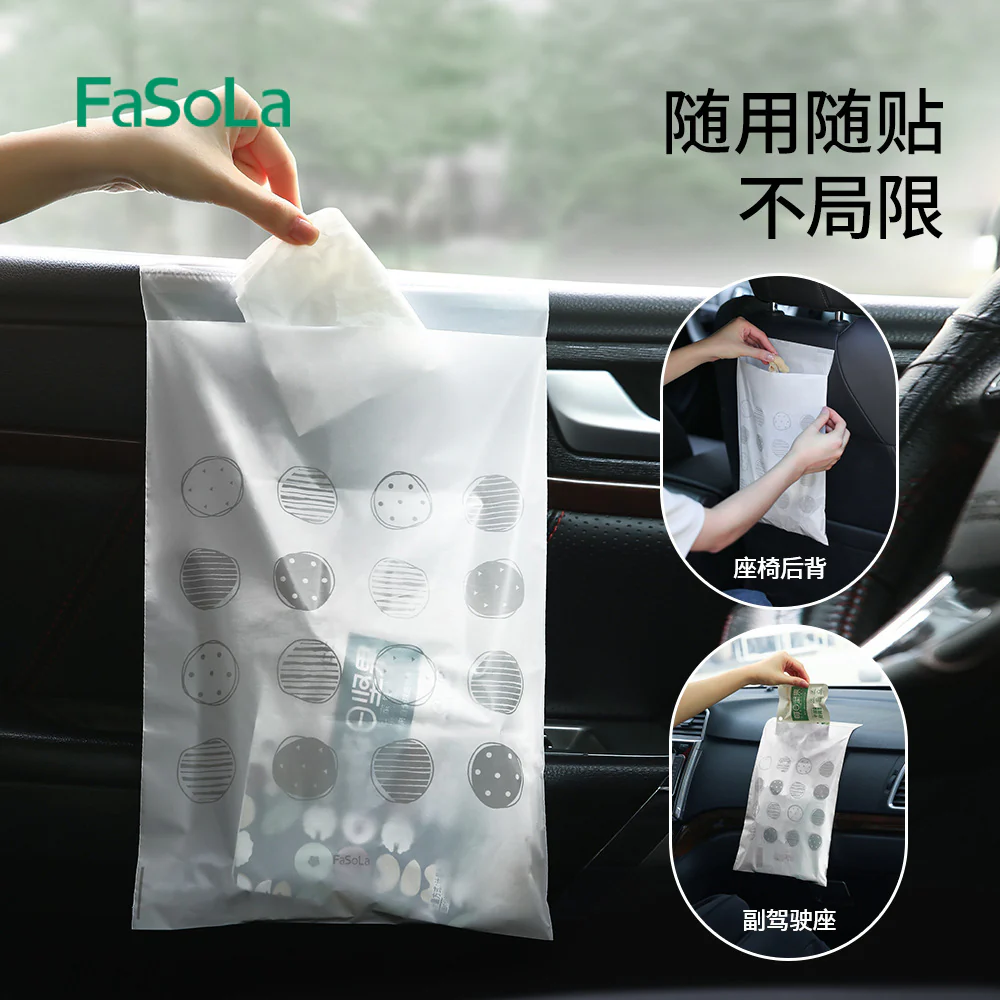 FaSoLa Multi-Purpose Trash Bags - White, Pack of 30 - Image 3