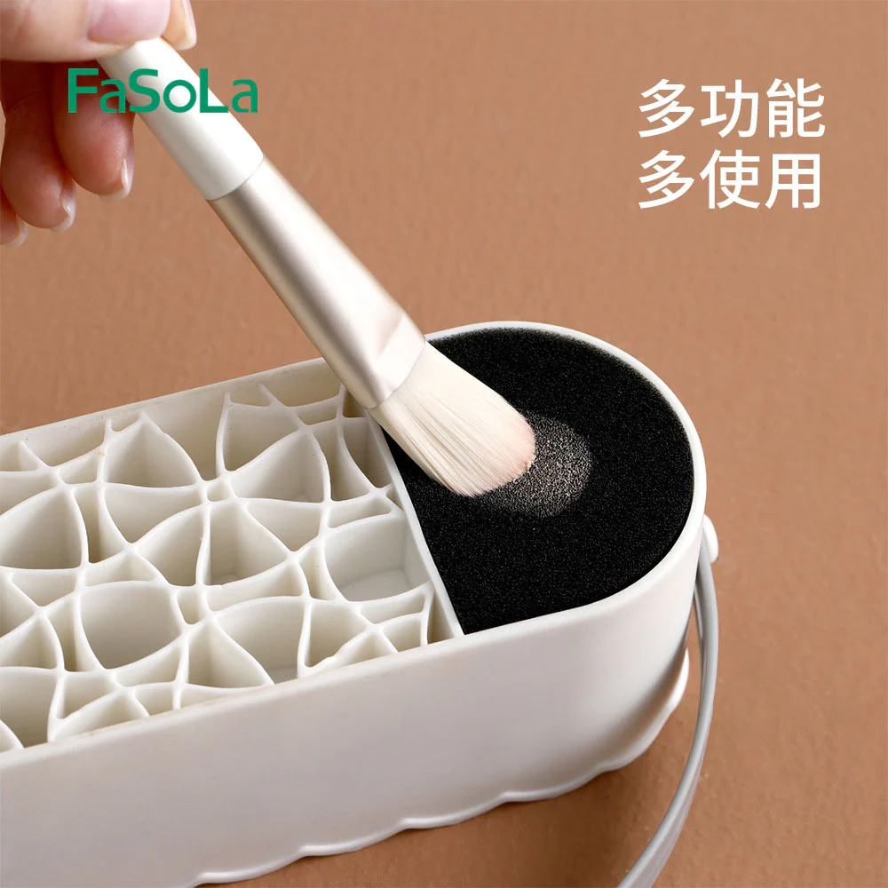 FaSoLa Multifunctional Brush Cleaning Box - White - Image 3