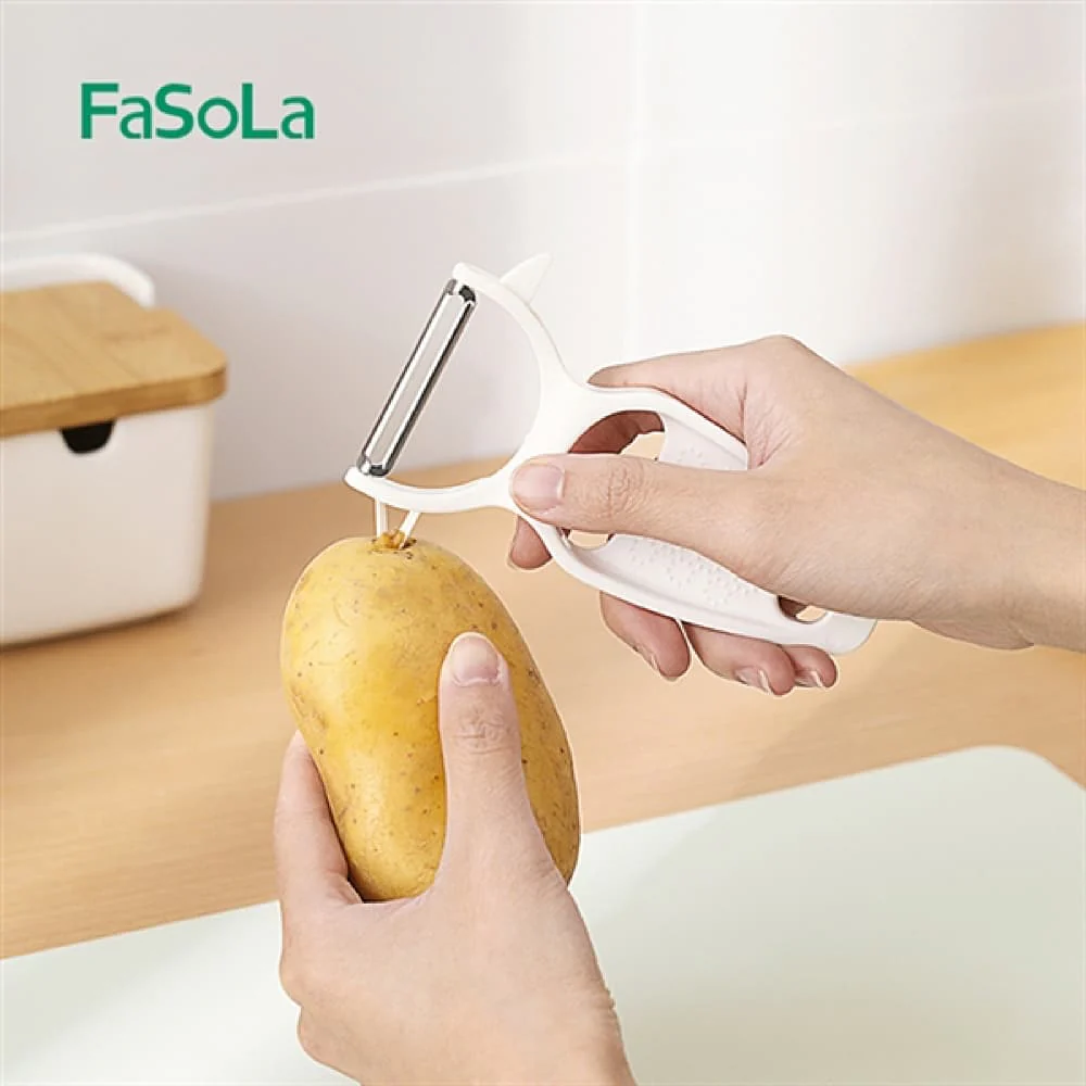 FaSoLa Multifunctional Plastic Peeler - White - Image 2