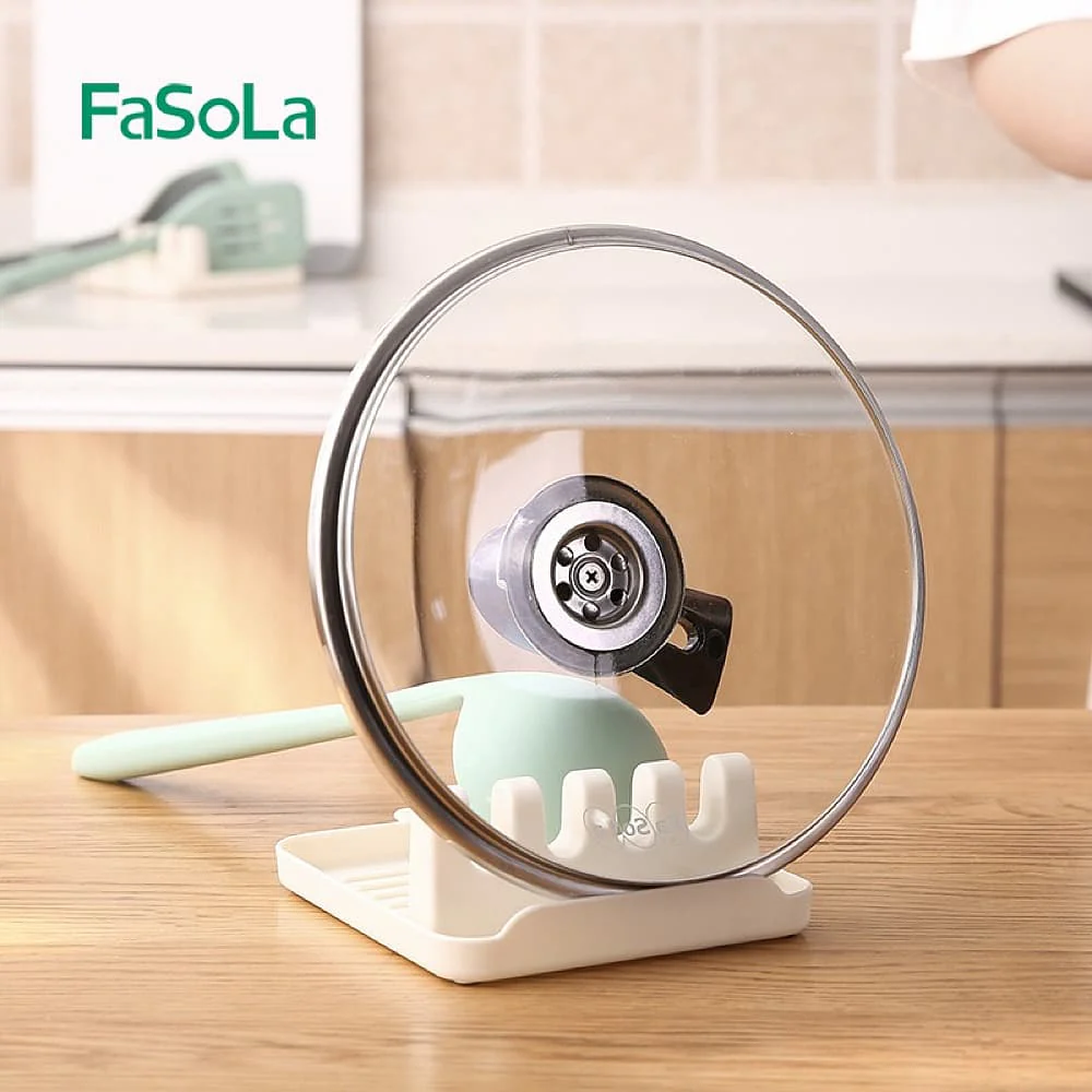 FaSoLa Multifunctional Spatula and Lid Holder - White, 16*12.7*5cm - Image 2
