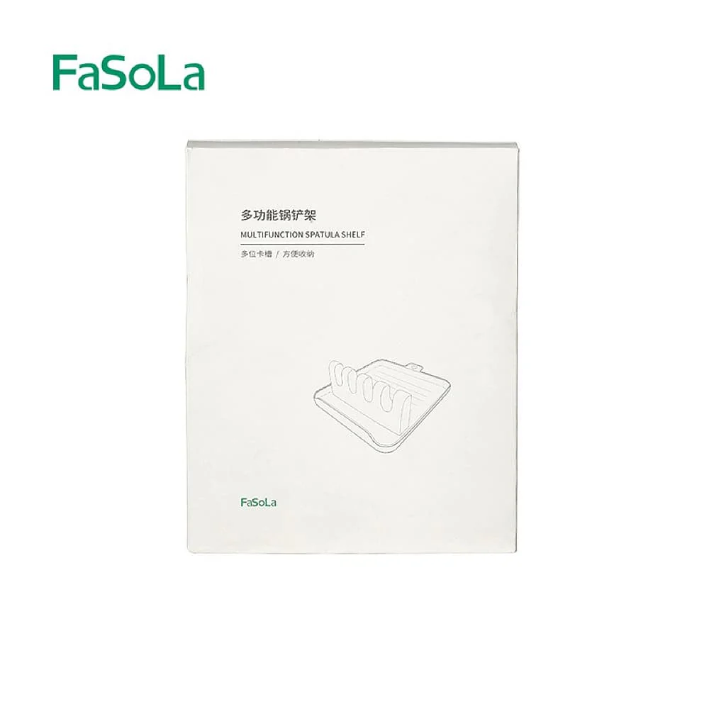 FaSoLa Multifunctional Spatula and Lid Holder - White, 16*12.7*5cm - Image 4