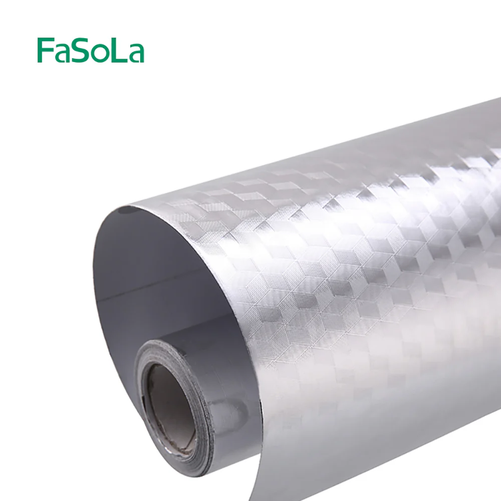 FaSoLa Multipurpose Kitchen Oil-Proof Sticker - Grid Pattern, 3m - Image 3