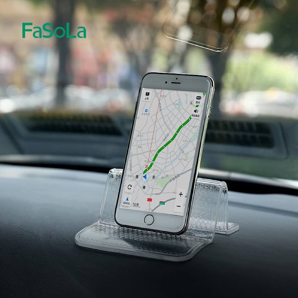 FaSoLa Nano Foldable Anti-Slip Mat - Washable, Transparent, 20.5*12.2cm - Image 2