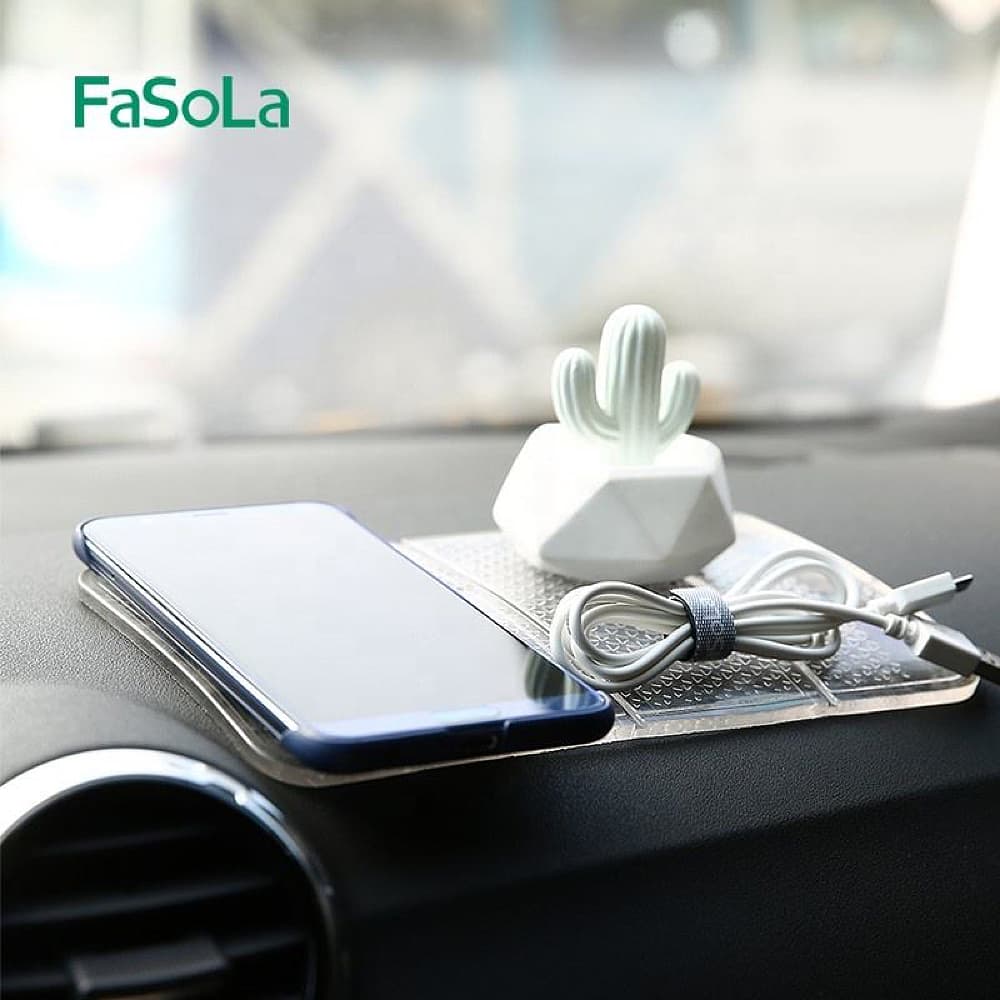 FaSoLa Nano Foldable Anti-Slip Mat - Washable, Transparent, 20.5*12.2cm - Image 3