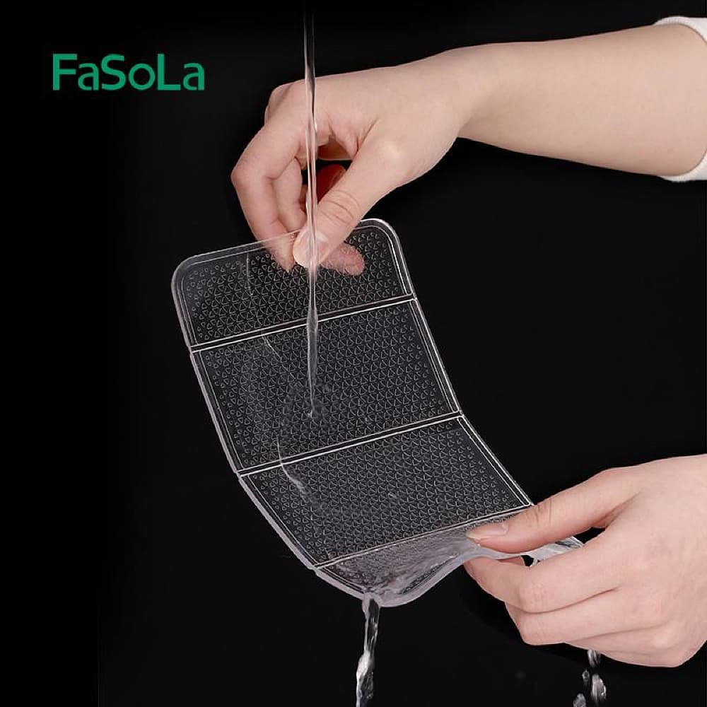 FaSoLa Nano Foldable Anti-Slip Mat - Washable, Transparent, 20.5*12.2cm - Image 5
