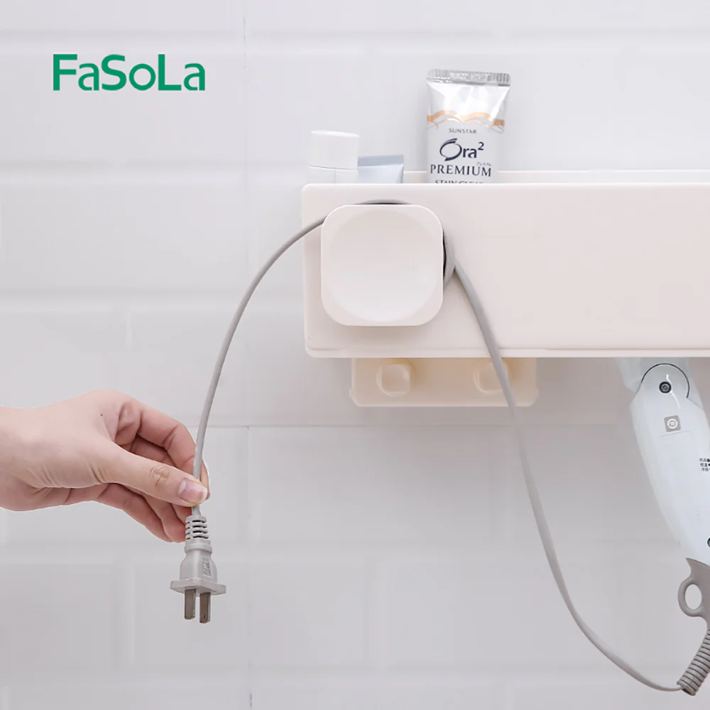 FaSoLa No-Drill Hair Dryer Holder - Off-White - Image 4