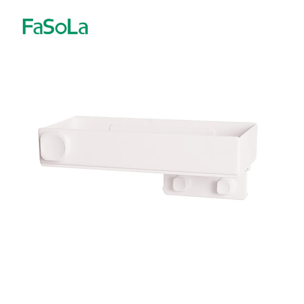FaSoLa No-Drill Kitchen and Bathroom Storage Shelf - Off-White, Rectangular - Image 4