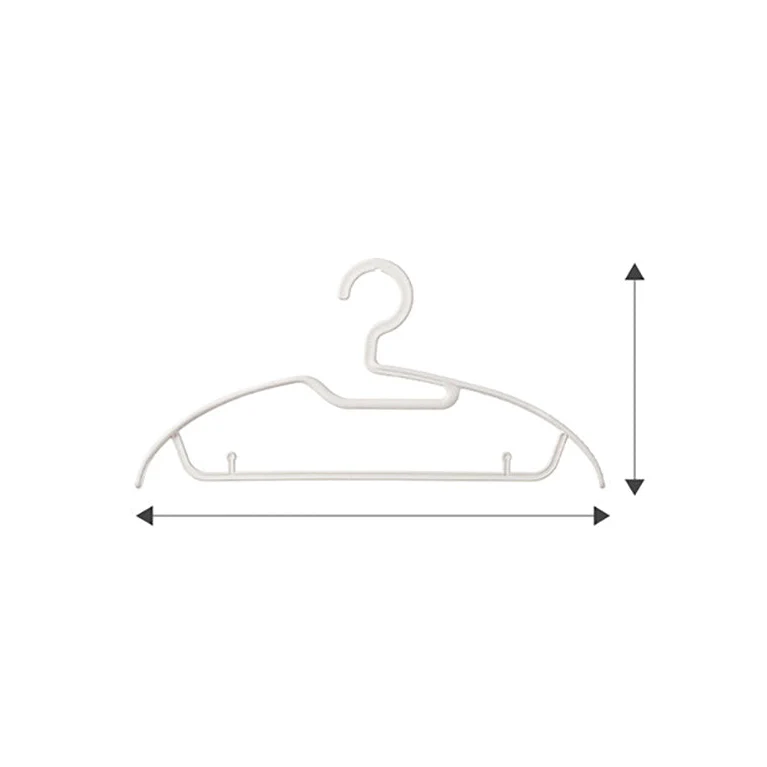 FaSoLa No-Trace Hangers with Collar Protection - White, Set of 5 - Image 5