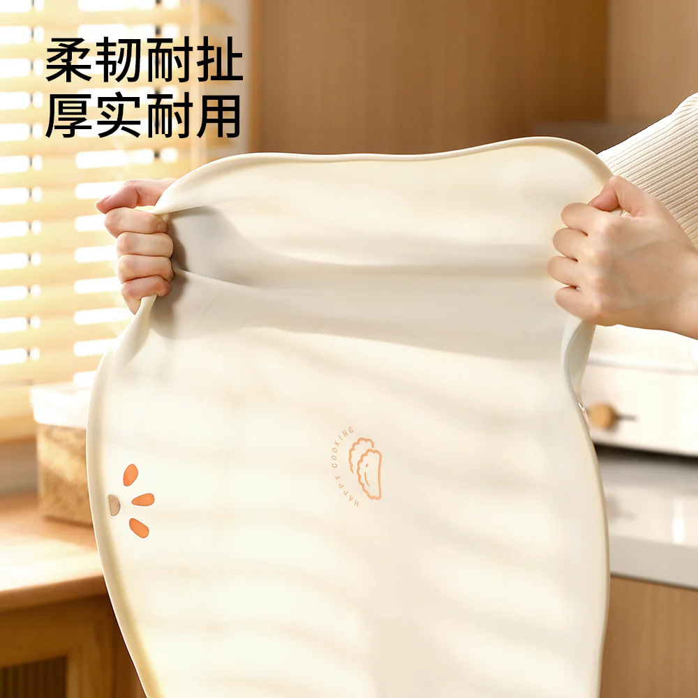 FaSoLa Non-Slip Silicone Kneading Mat - Small, 60x39x0.4cm, Off-White - Image 4