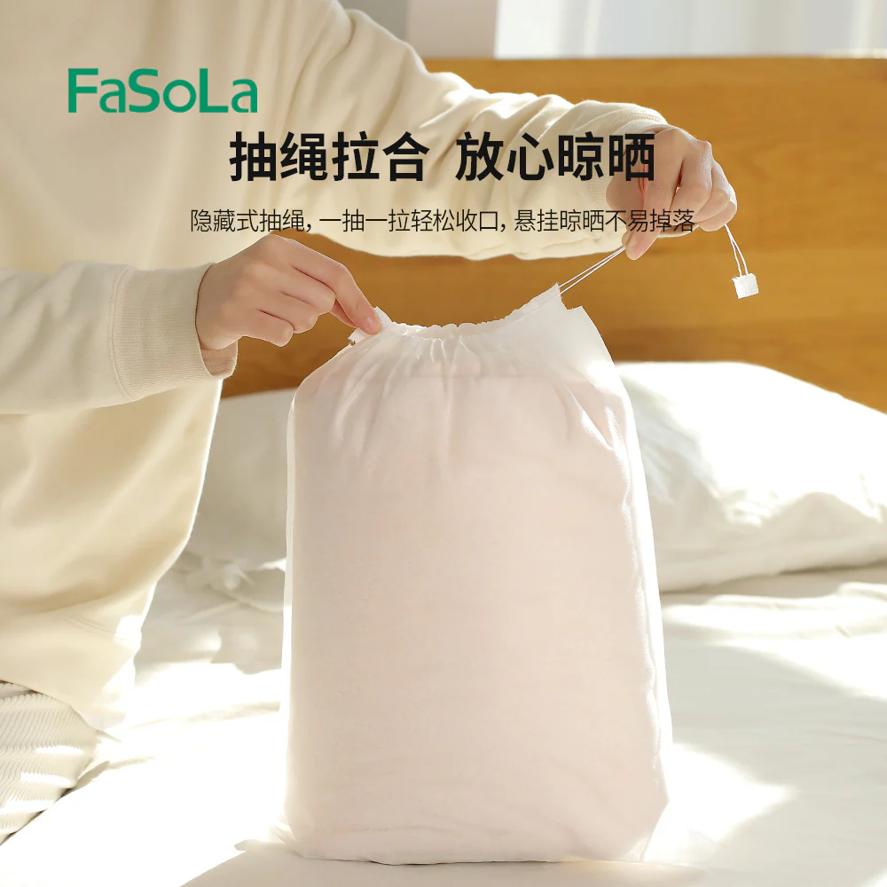 FaSoLa Non-Woven Anti-Yellowing Shoe Bags - Small, White, 24*38cm, Pack of 10 - Image 4