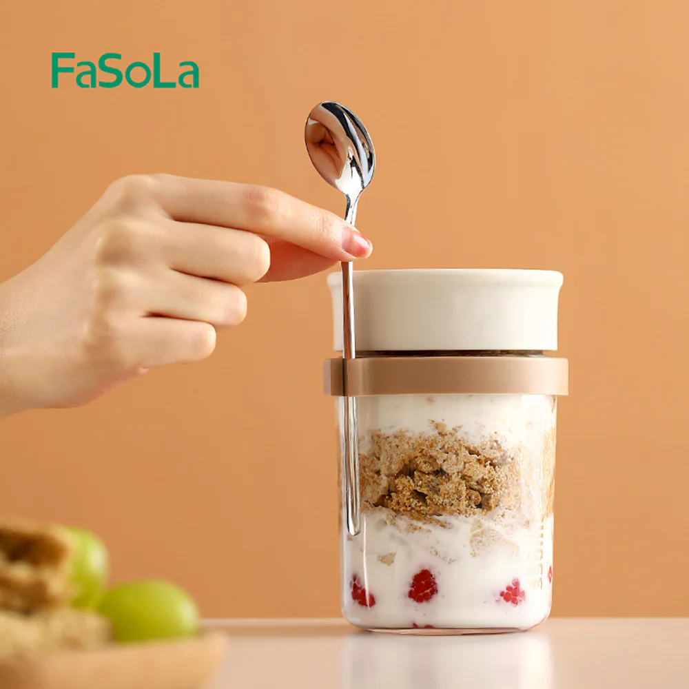 Fasola Oatmeal Cup - White - Image 2