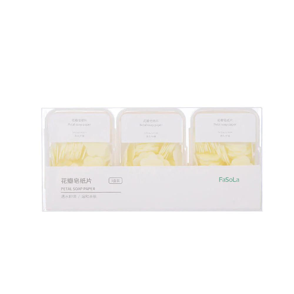 FaSoLa Petal Soap Paper - Yellow, 3 Pack - Image 4