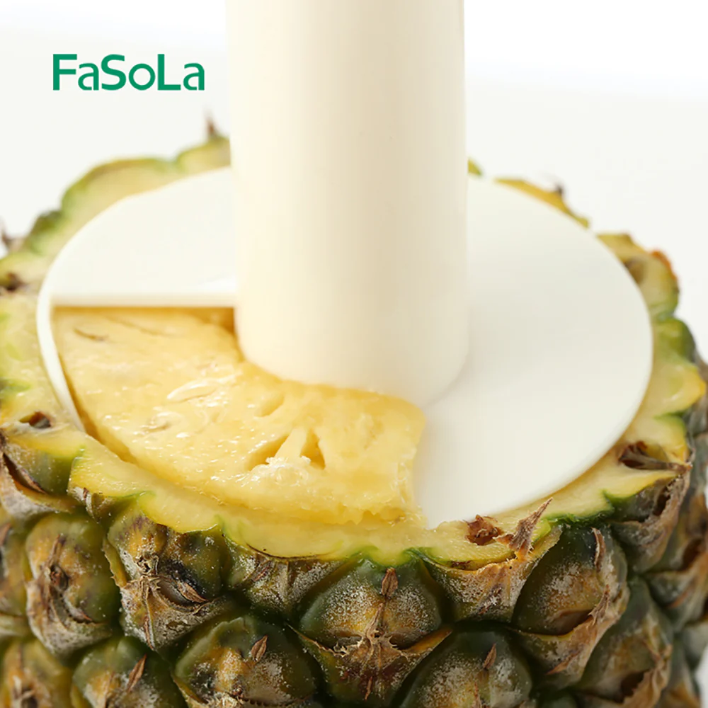FaSoLa Pineapple Corer and Slicer - White and Blue - Image 4