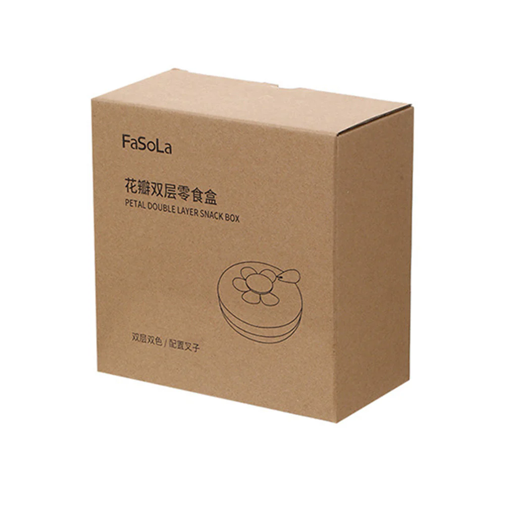 FaSoLa Pink Petal Double-Layer Snack Box - Image 4