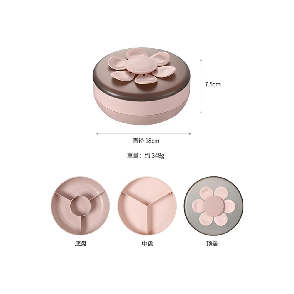 FaSoLa Pink Petal Double-Layer Snack Box - Image 5