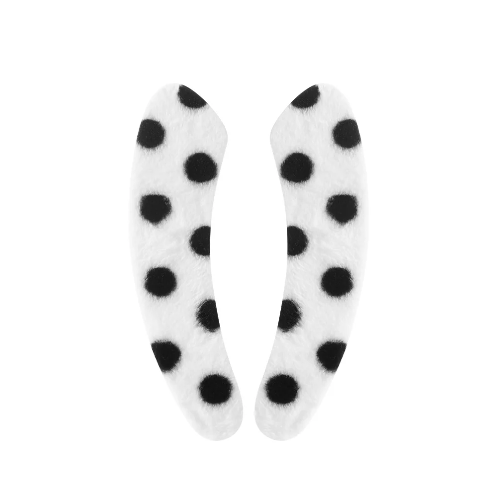 Fasola Polka Dot Rabbit Plush Toilet Seat Cover - White, 1 Pair - Image 4