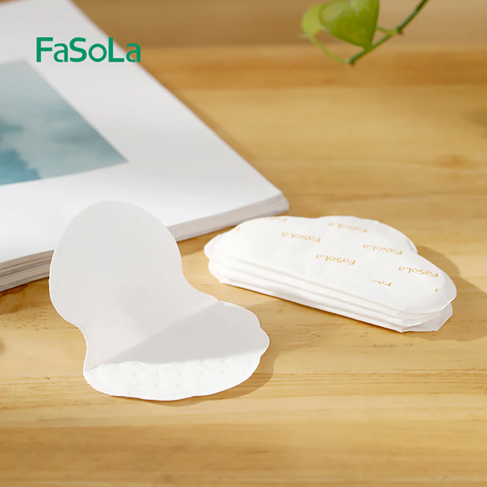 FaSoLa Polymer Underarm Pads - White, 20 Pieces - Image 2