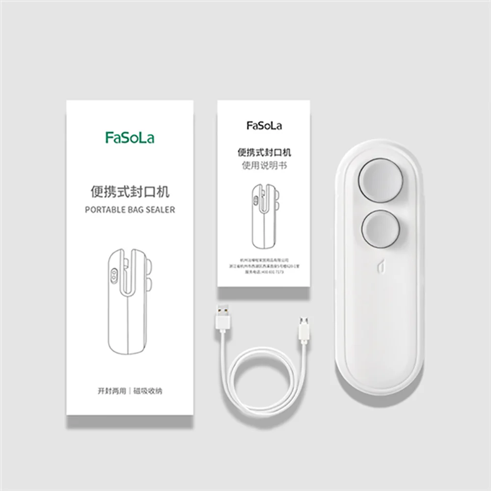 FaSoLa Portable Bag Sealer - White - Image 3