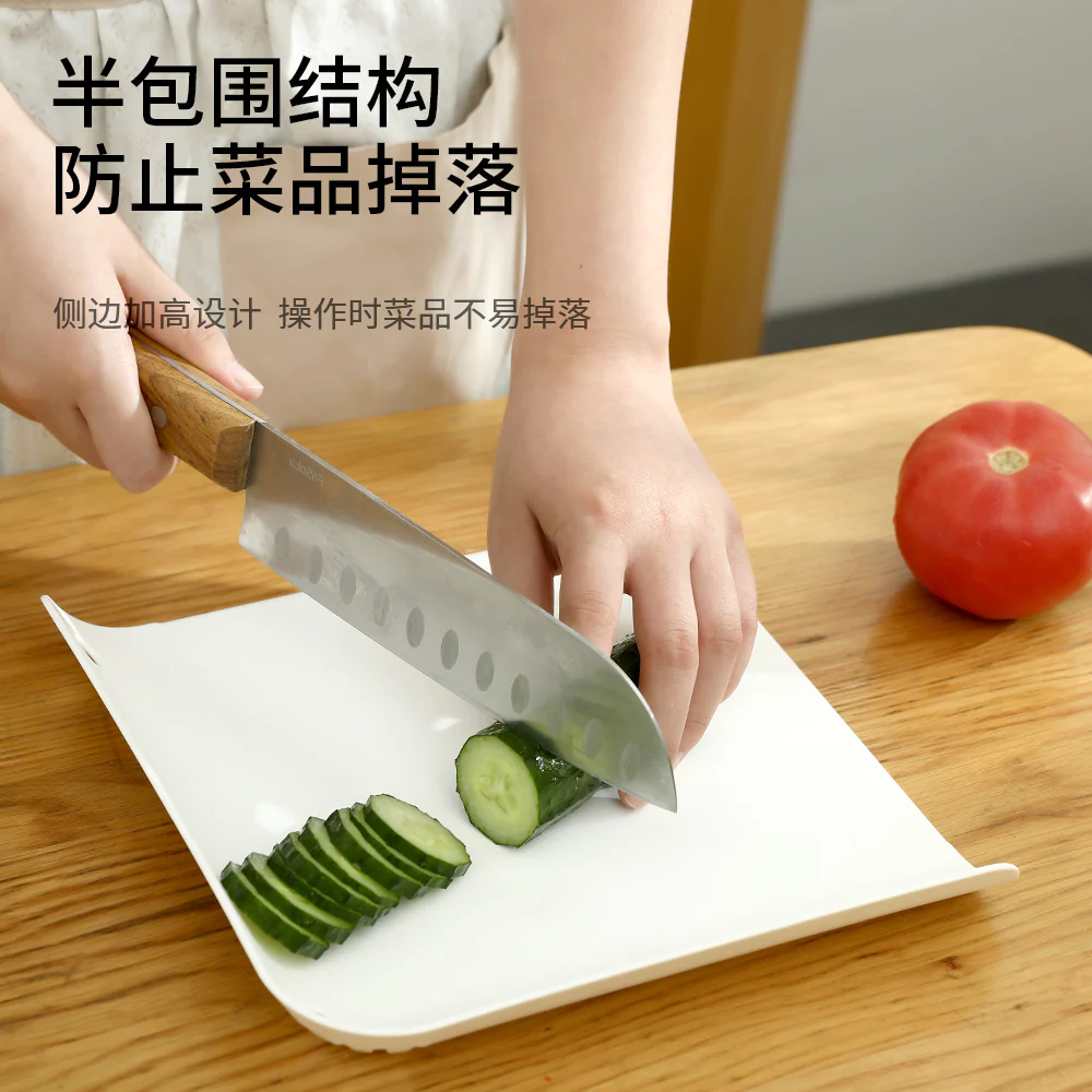 Fasola Portable Cutting Board - White, 23x23x3cm - Image 3