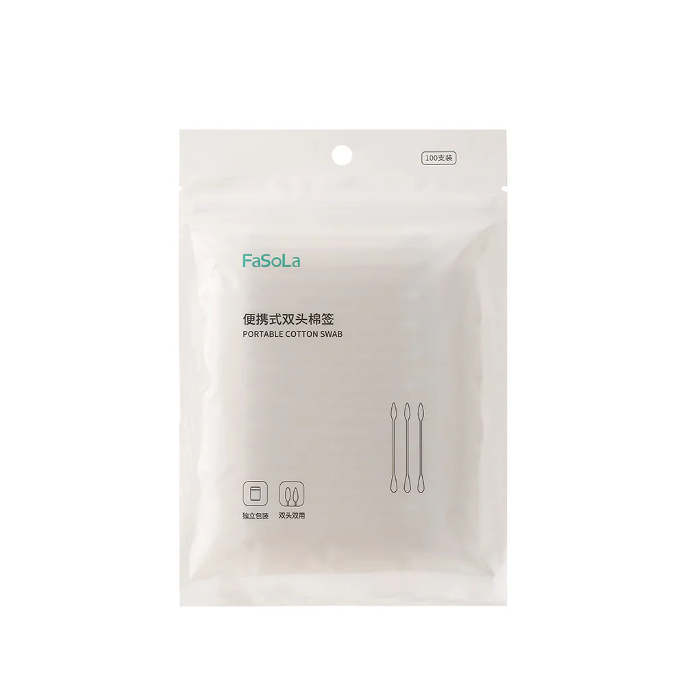FaSoLa Portable Dual-Head Cotton Swabs - 100 Pieces - Image 5