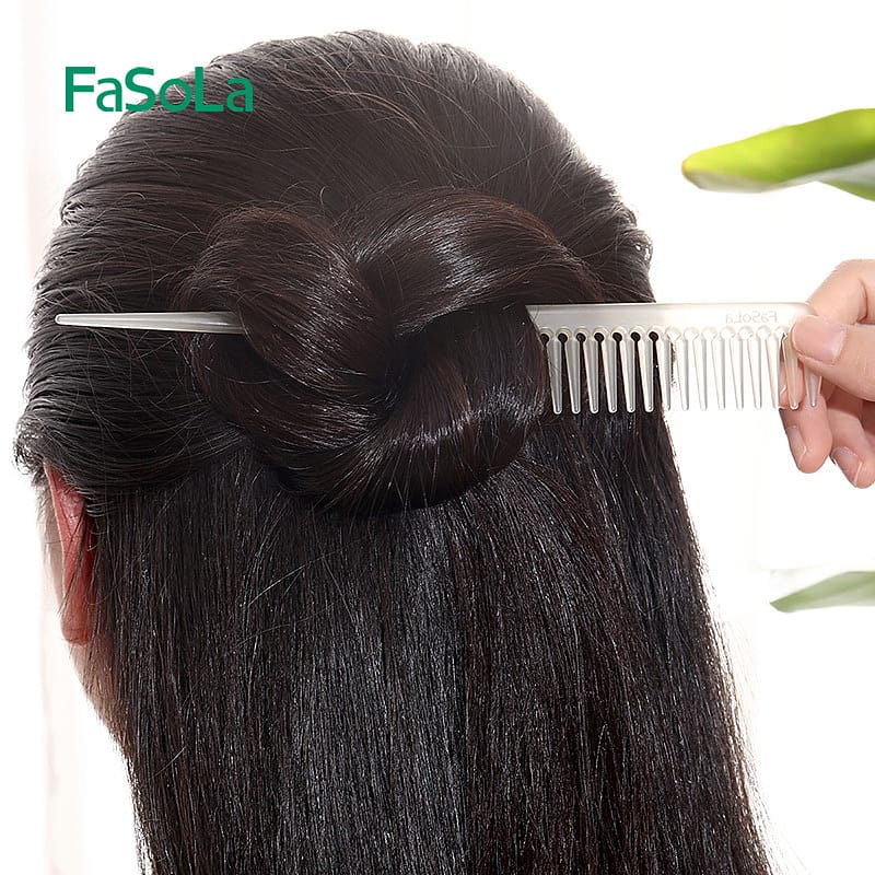 FaSoLa Portable Folding Comb - Beige, 18.1*3cm - Image 3