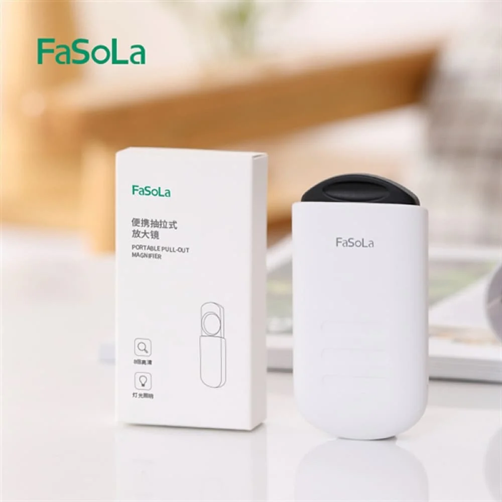 FaSoLa Portable Pull-Out Magnifier - White, 9.9*5.1*2cm - Image 4