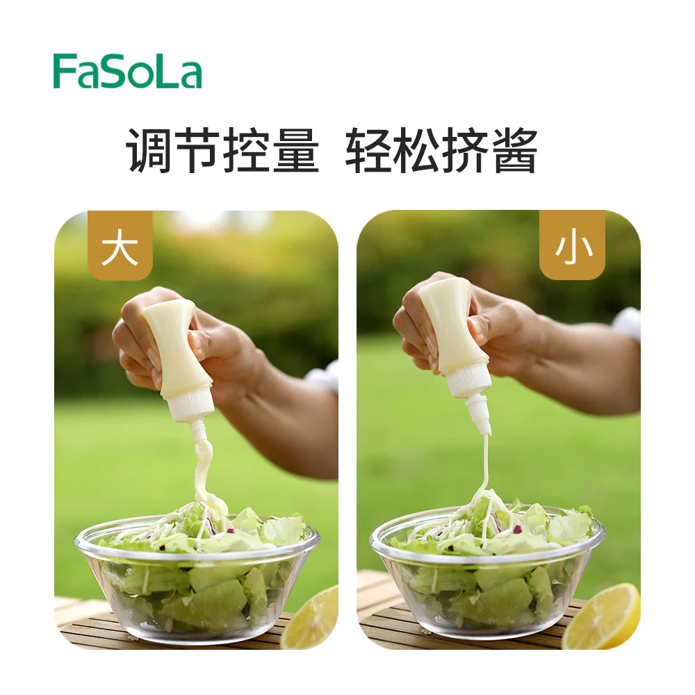 FaSoLa Portable Squeeze Bottles - 60ml, Pack of 2 - Image 3